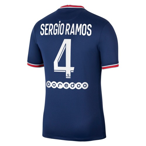 Paris Saint-Germain Fodboldtrøjer Sergio Ramos 4 Hjemmebanesæt 2021/22 Kort ærmer Paris Saint-Germain Fodboldtrøjer Sergio Ramos 4 Hjemmebanesæt 2021/22 Kort ærmer